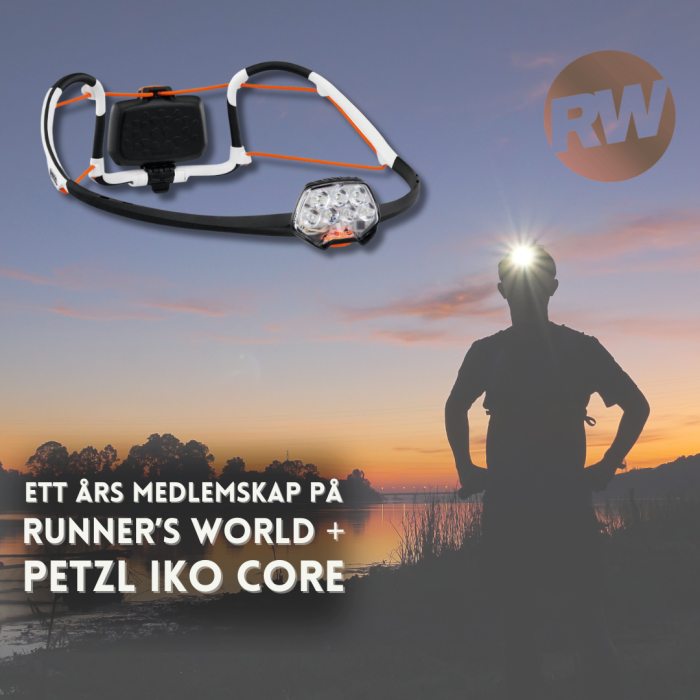 Medlemskap Runner's World 12 mnd + Petzl IKO Core hodelykt