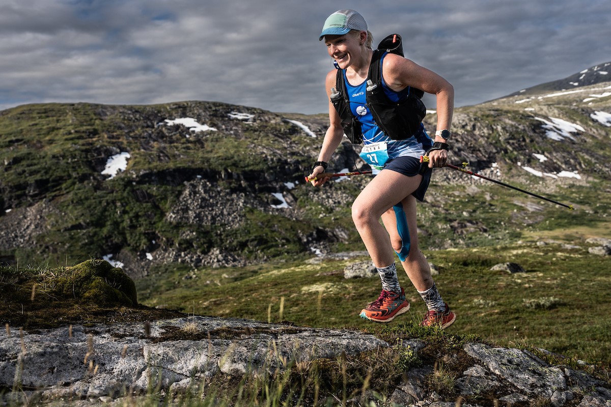 Marjo Liikanen da hun vant Hardangerjøkulen ultra i 2023