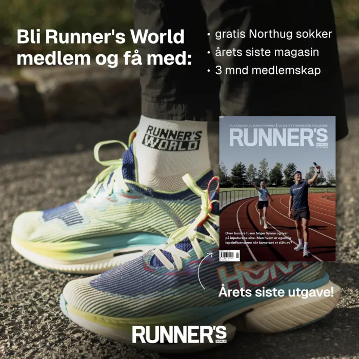 Runner's World høstmagasin + Northug sokker + 3 mnd gratis digitalt medlemskap