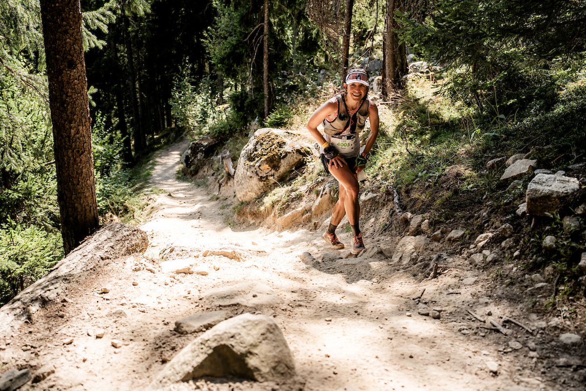 Løper på stien UTMB