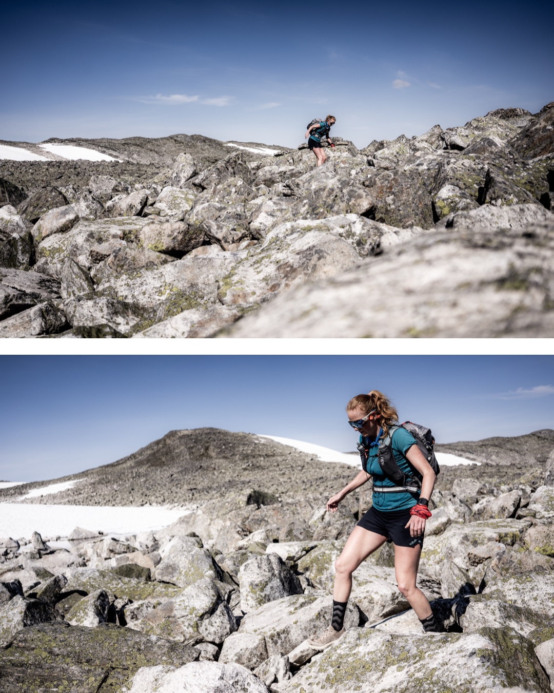 Løper i fjellet